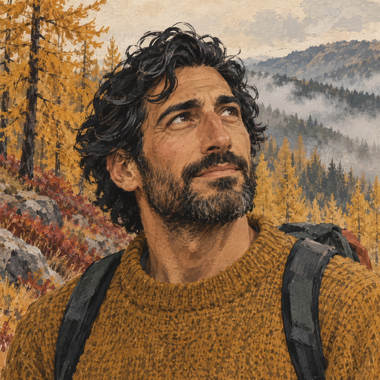 Illustrative portrait for the Aspirational explorer persona